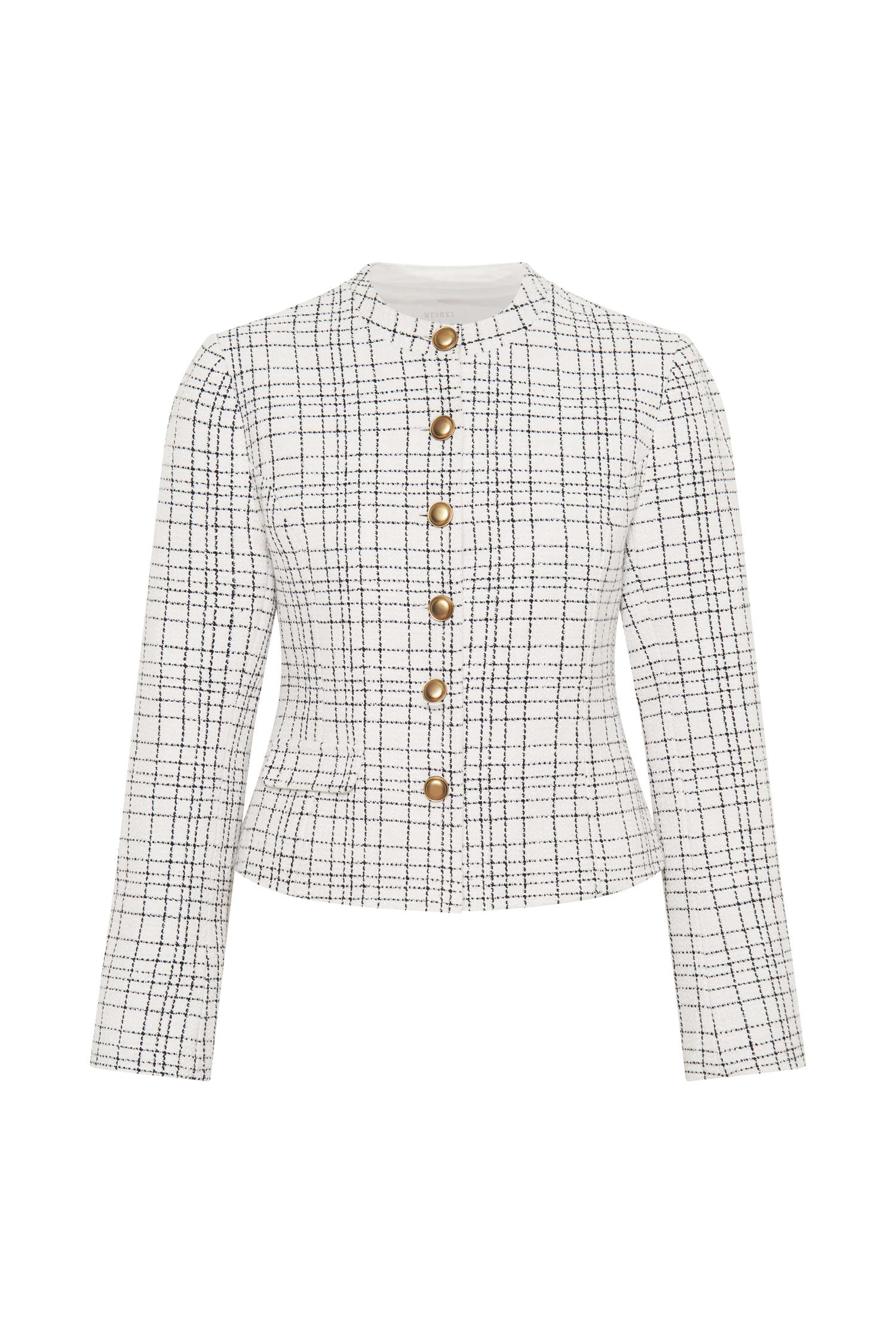 Priscilla Tweed Jacket - White-My Chic Way.All Rights Reserved