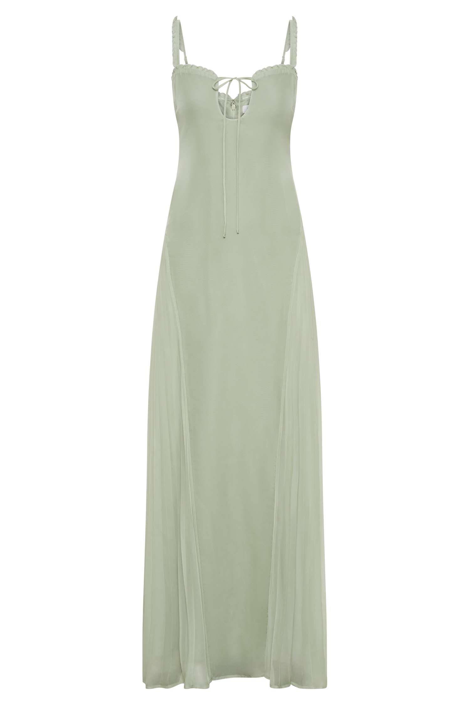 Saira Chiffon Maxi Dress - Pastel Green-My Chic Way.All Rights Reserved