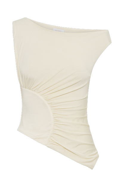 Irving Off Shoulder Slinky Top - Ivory-My Chic Way.All Rights Reserved