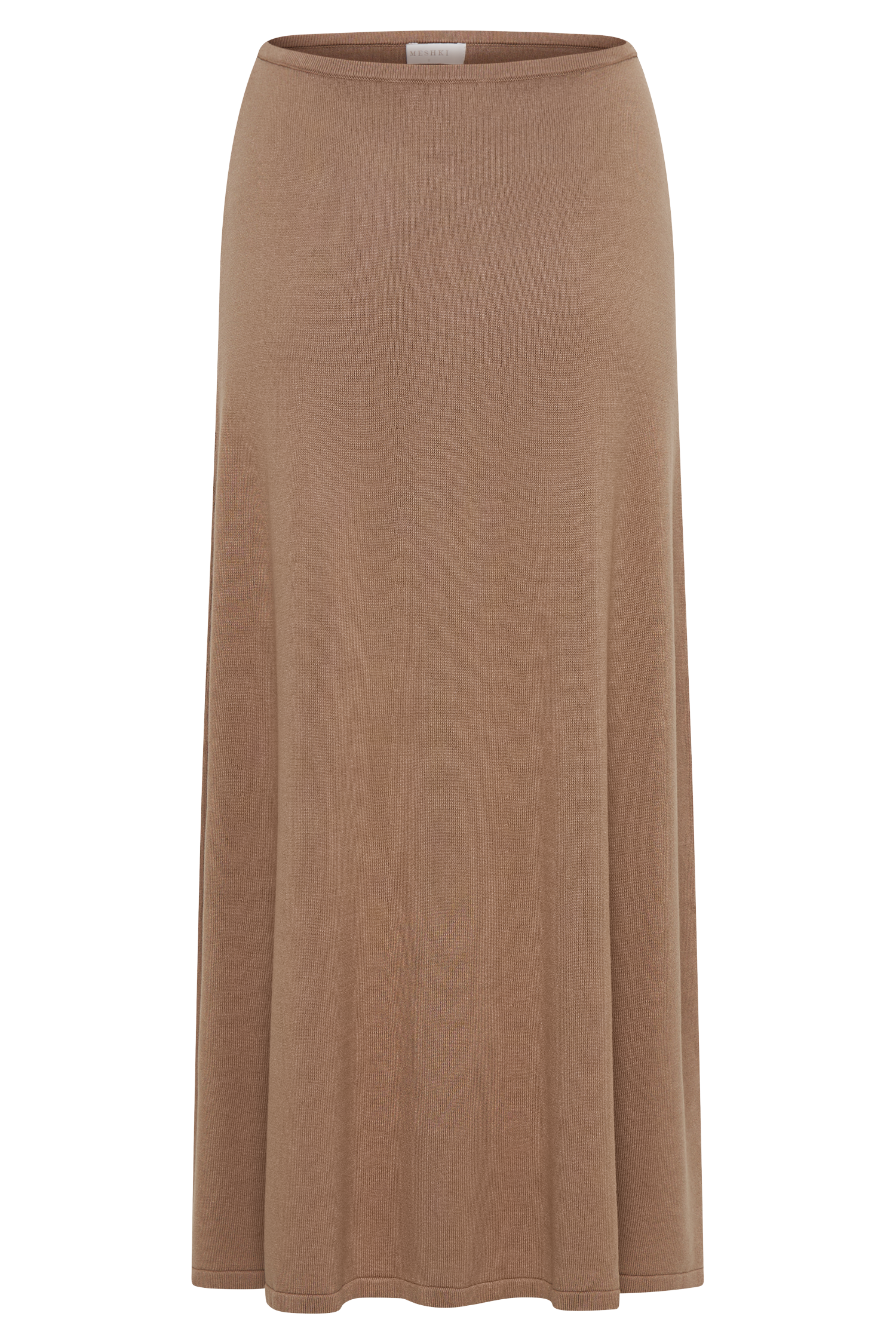 Diedre A-Line Knit Maxi Skirt - Pecan-My Chic Way.All Rights Reserved