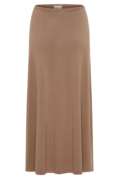 Diedre A-Line Knit Maxi Skirt - Pecan-My Chic Way.All Rights Reserved
