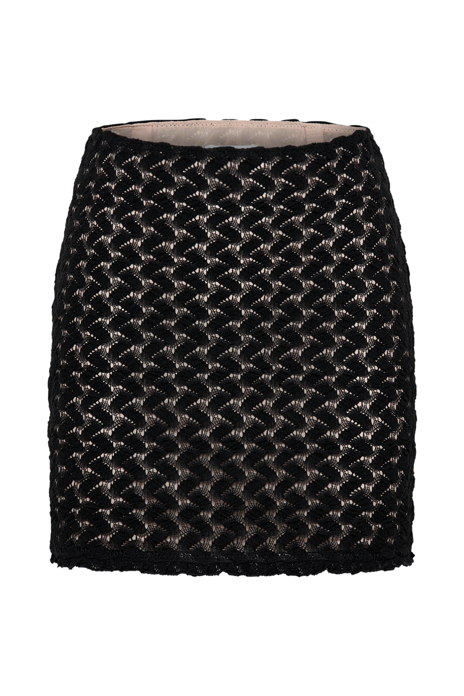 Morgan Mesh And Lace Mini Skirt - Black-My Chic Way.All Rights Reserved