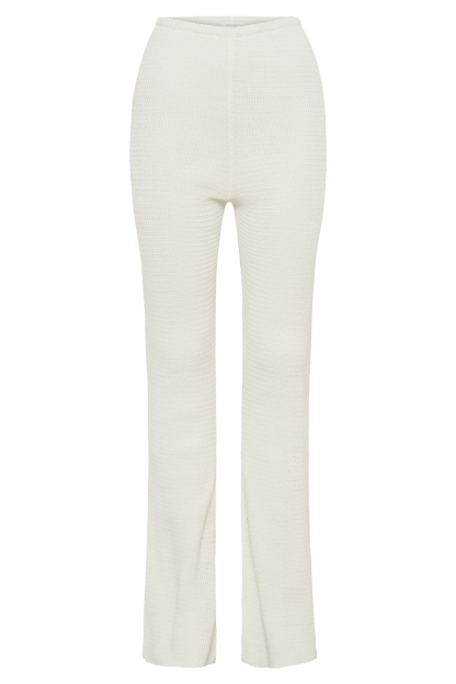 Ridley Straight Leg Knit Pant - Ivory-My Chic Way.All Rights Reserved