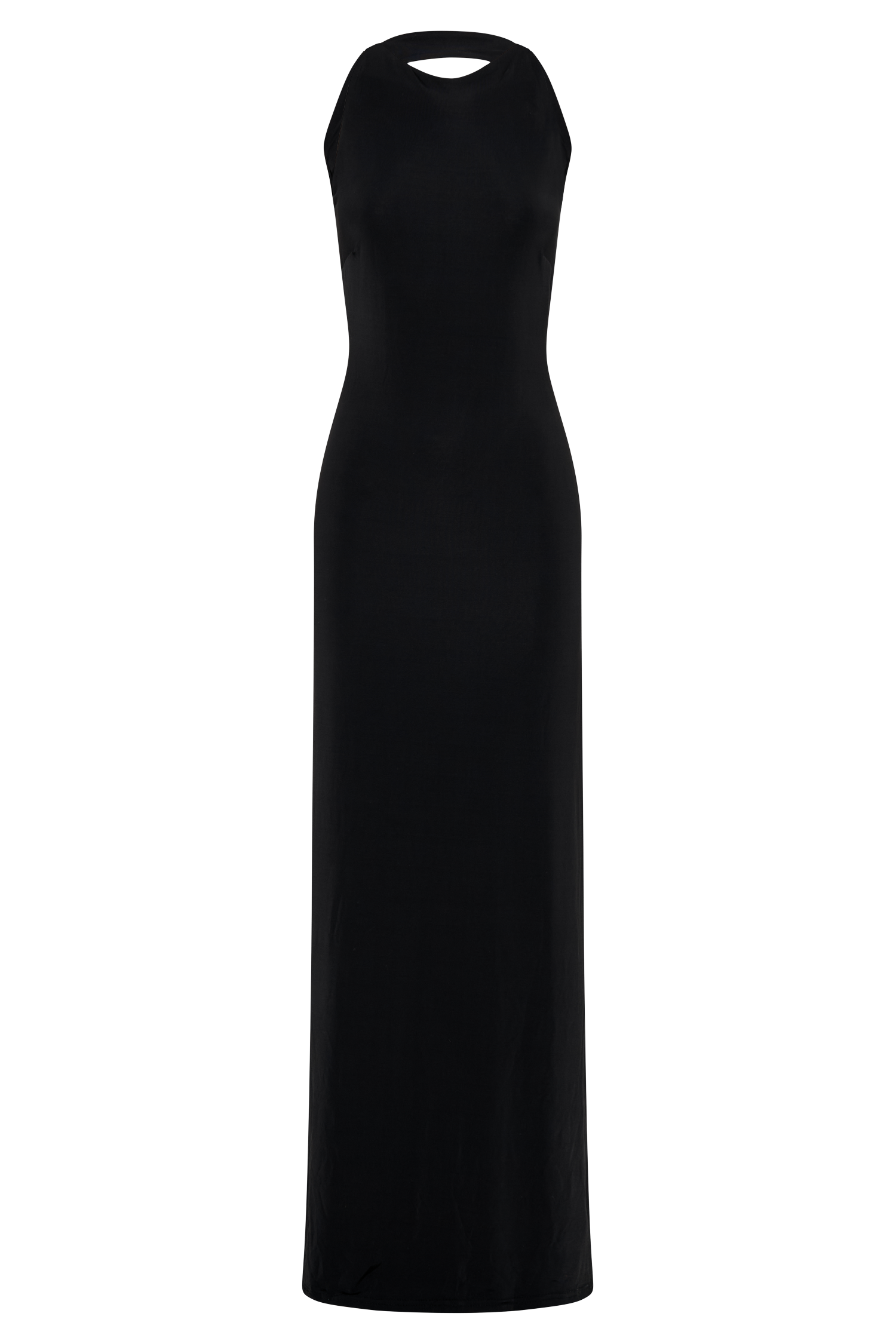 Louise Slinky Backless Maxi Dress - Black-My Chic Way.All Rights Reserved