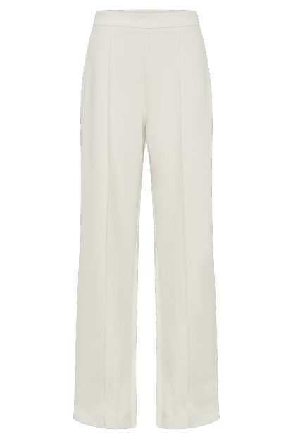 Antonia Pleated Wide Leg Pants - Ivory-My Chic Way.All Rights Reserved