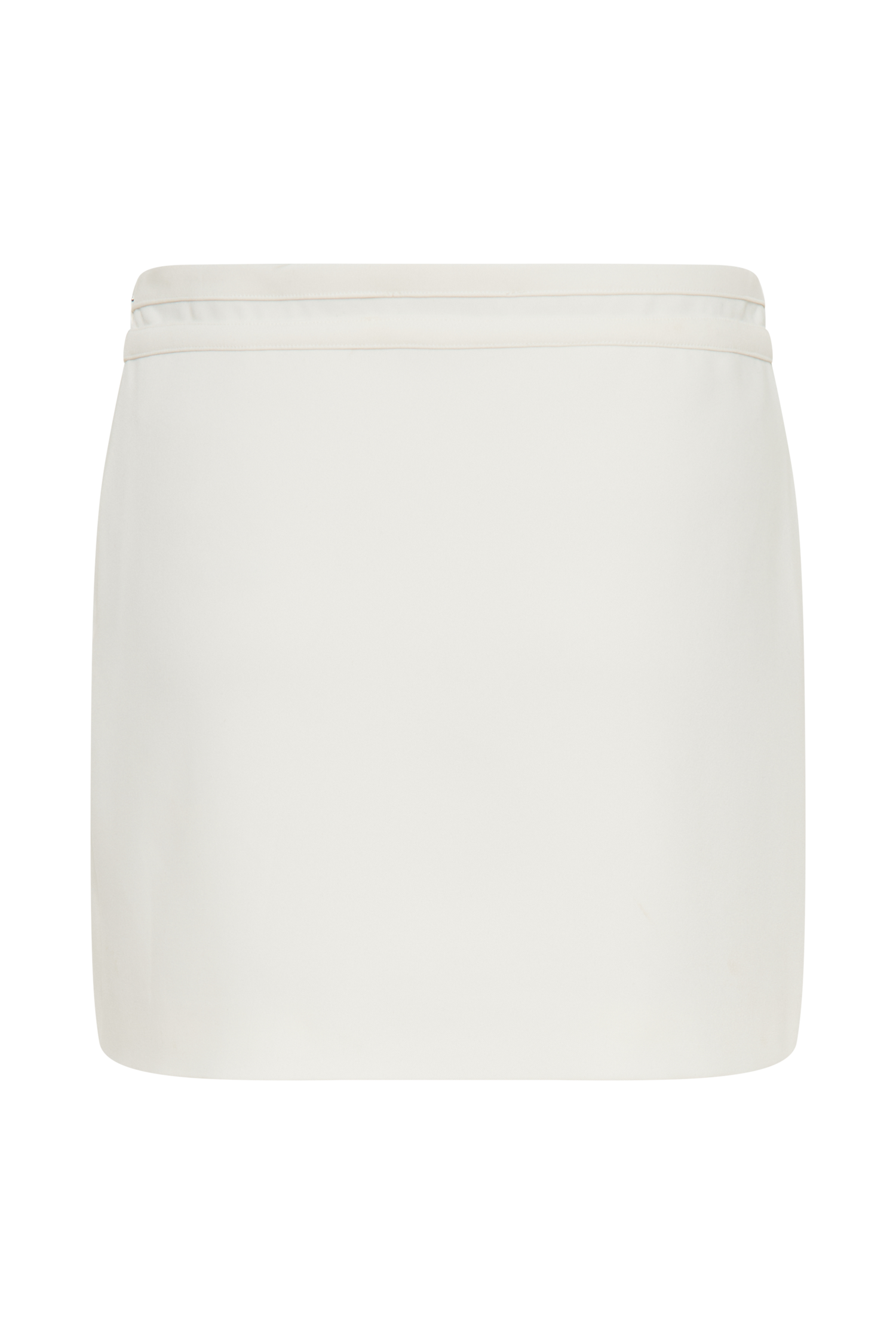 Letitia Suiting Mini Skirt With Buckle - Ivory-My Chic Way.All Rights Reserved
