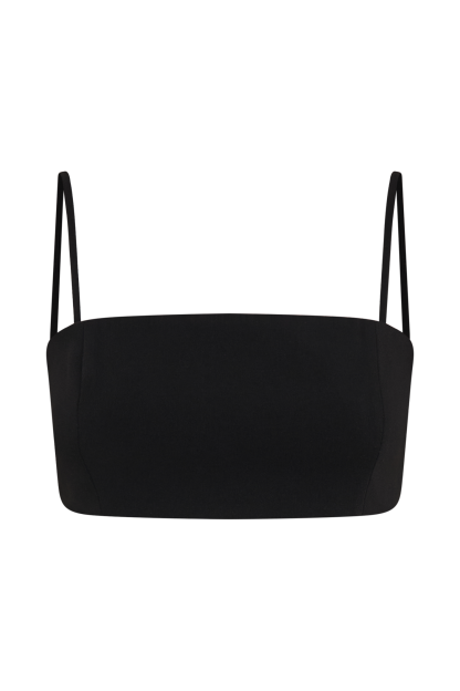 Perry Suiting Crop Top - Black-My Chic Way.All Rights Reserved