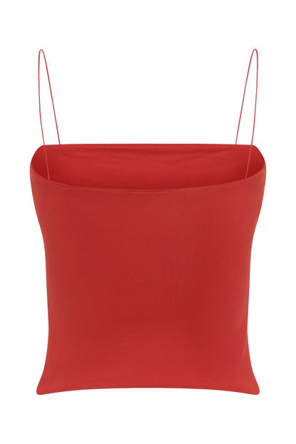 Arya Longline Spaghetti Strap Top - Ruby-My Chic Way.All Rights Reserved