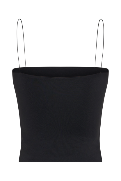 Arya Longline Spaghetti Strap Top - Black-My Chic Way.All Rights Reserved