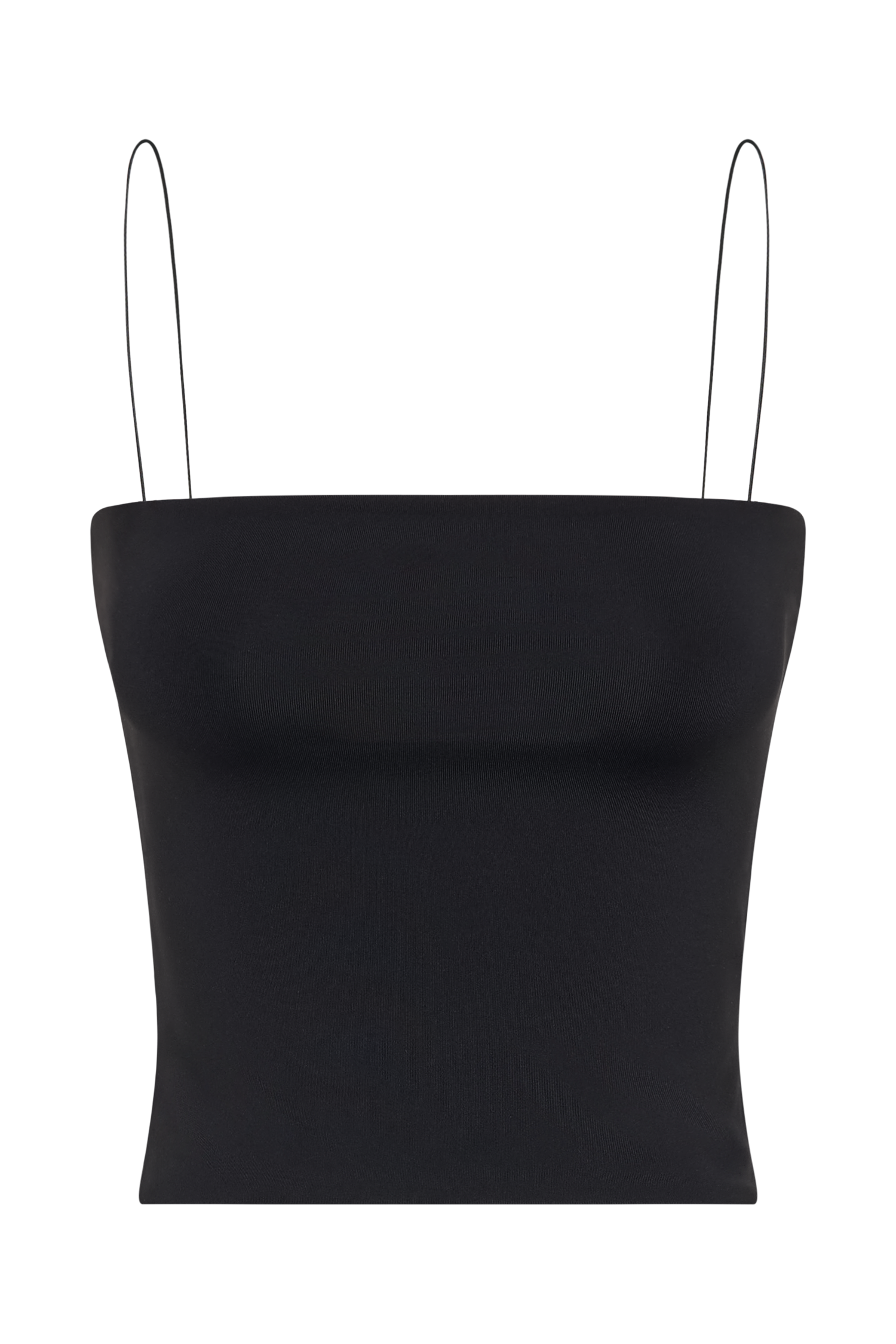 Arya Longline Spaghetti Strap Top - Black-My Chic Way.All Rights Reserved