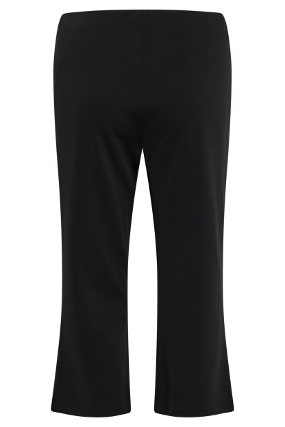 Layla Flared Crepe Capri Pants - Black-My Chic Way.All Rights Reserved
