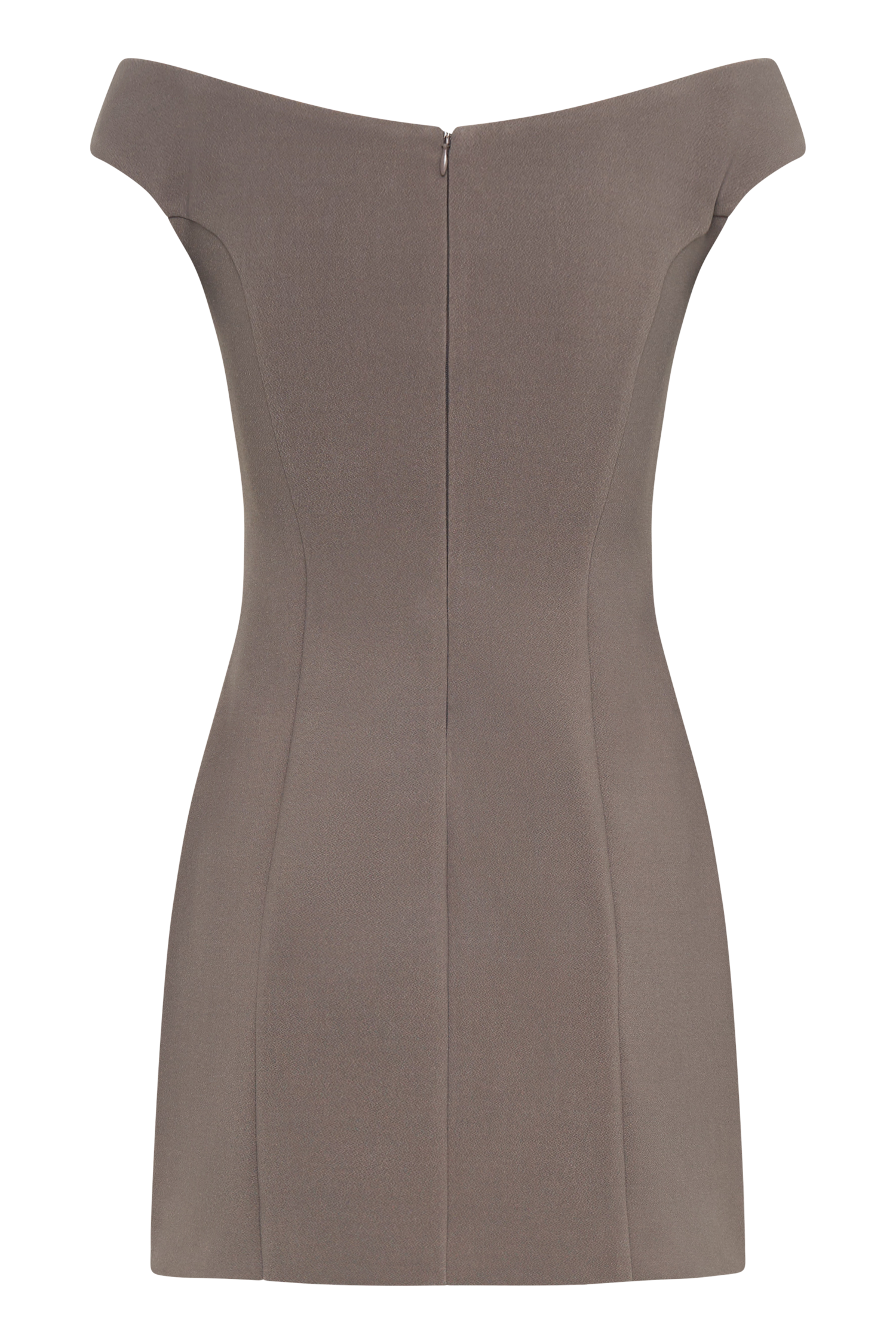 Cassidy Crepe Off Shoulder Mini Dress - Smoke-My Chic Way.All Rights Reserved