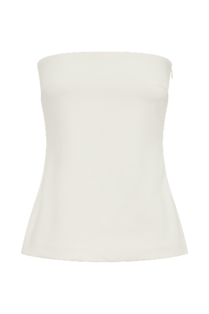 Antonia Strapless Cut Out Top - Ivory-My Chic Way.All Rights Reserved