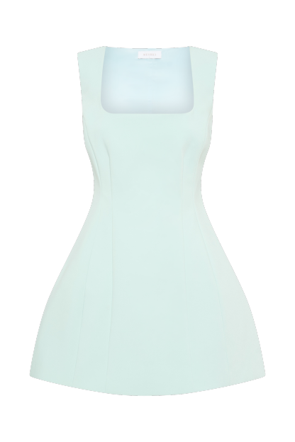 Lysandre Crepe Mini Dress - Ice Blue-My Chic Way.All Rights Reserved