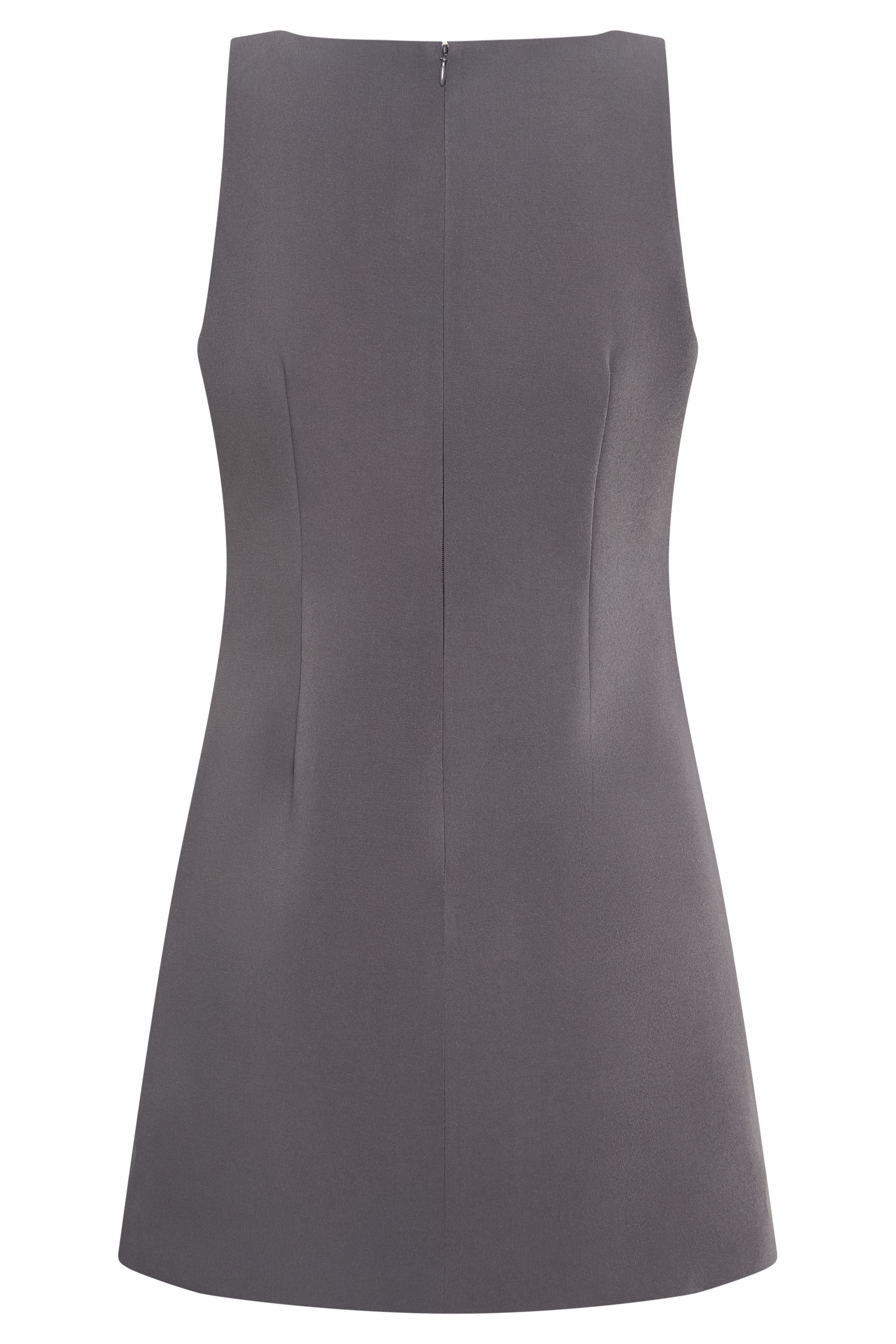 Angela Suiting Mini Dress - Charcoal-My Chic Way.All Rights Reserved