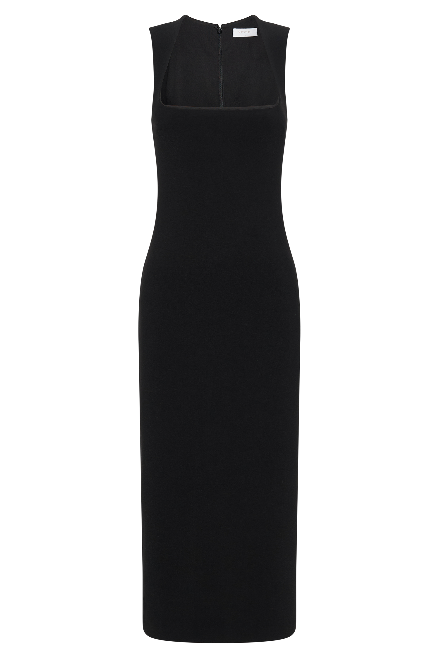 Frida Crepe Midi Dress - Black-My Chic Way.All Rights Reserved