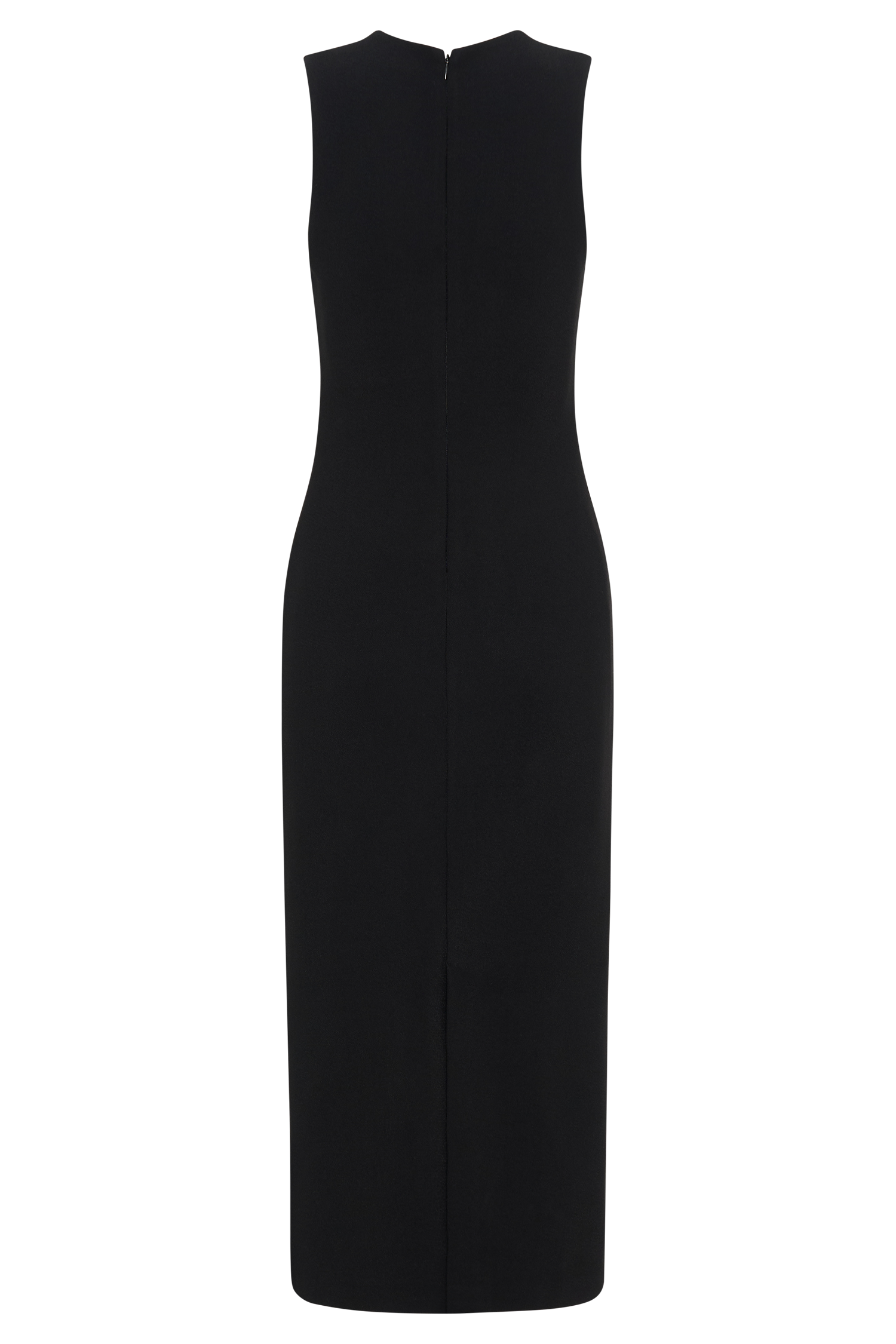 Frida Crepe Midi Dress - Black-My Chic Way.All Rights Reserved