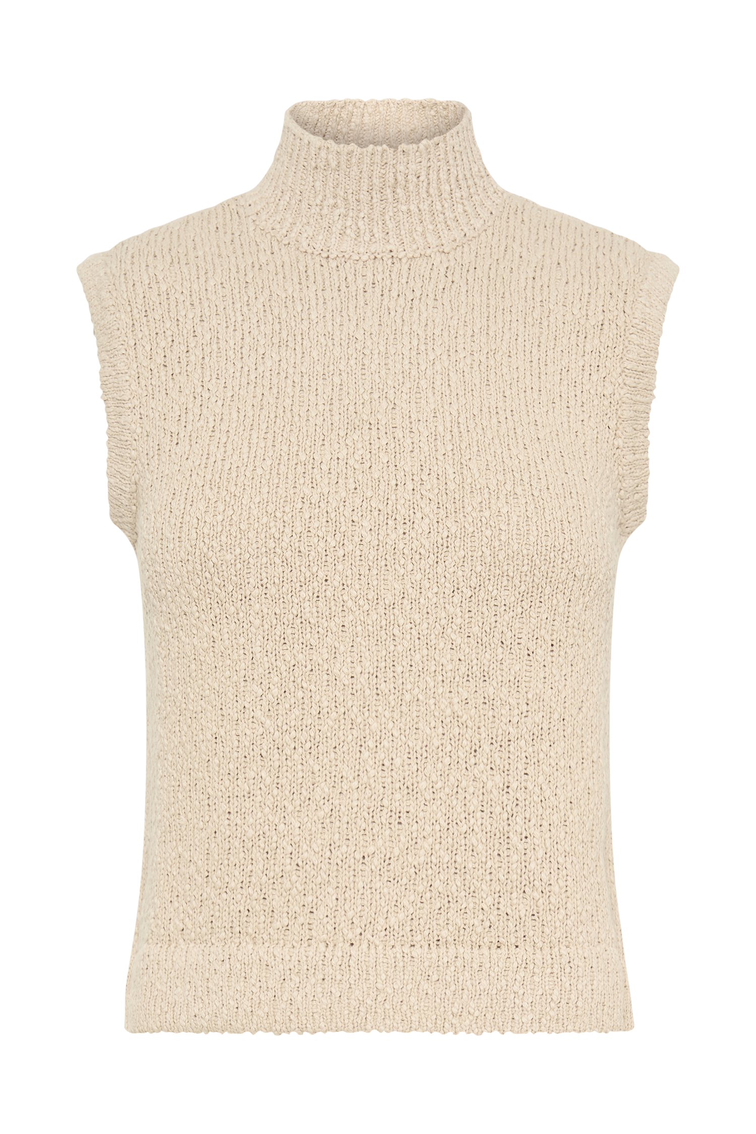 Azalea Sleeveless Knit Top - Wheat-My Chic Way.All Rights Reserved