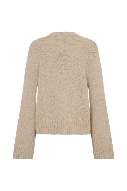 Moira Oversized Boucle Cardigan - Wheat-My Chic Way.All Rights Reserved