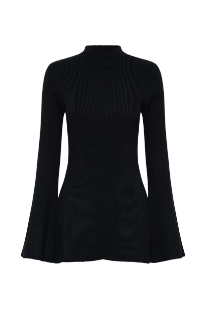 Jovie Oversized Knit Jumper - Black-My Chic Way.All Rights Reserved