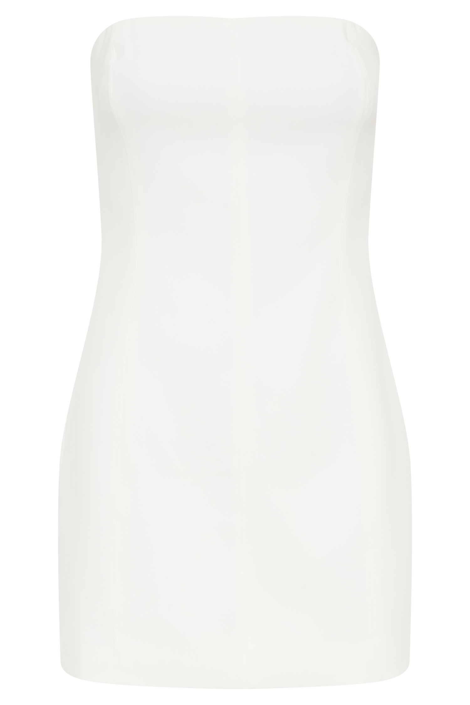 Maci Crepe Mini Dress - White-My Chic Way.All Rights Reserved