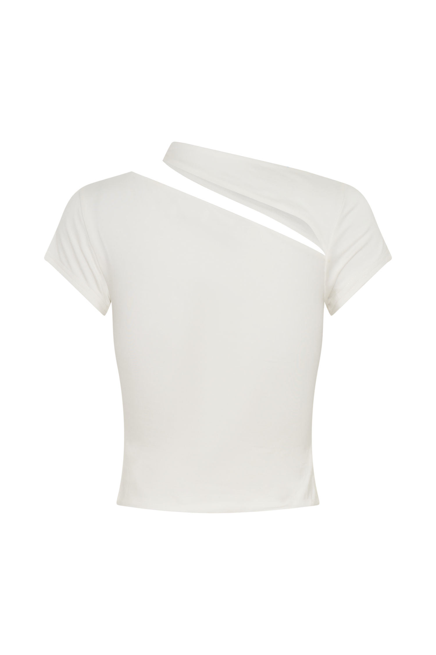 Aurelie Cut Out Short Sleeve Top - Ivory-My Chic Way.All Rights Reserved