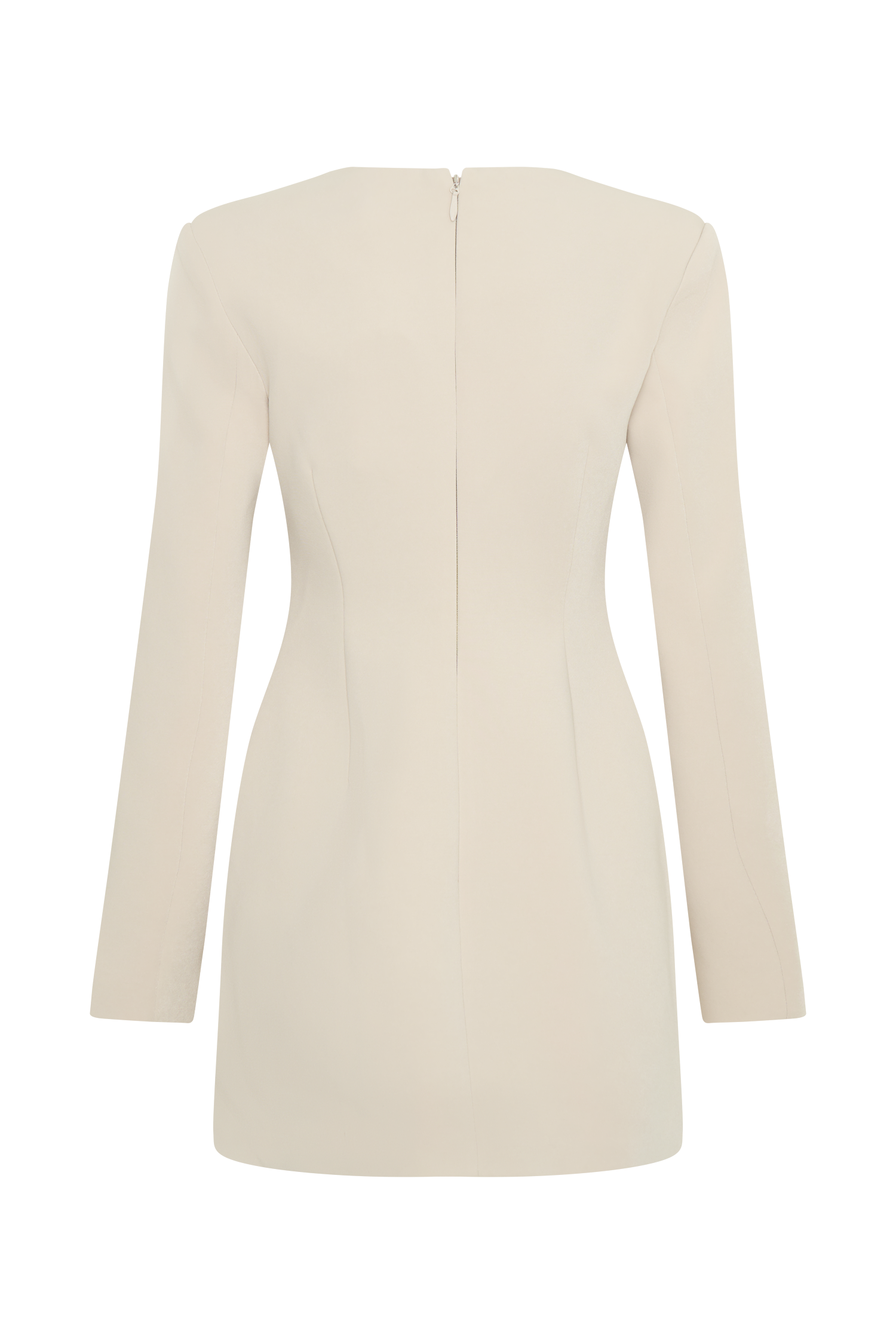 Arora Suiting Blazer Dress With Pleating - Sand-My Chic Way.All Rights Reserved
