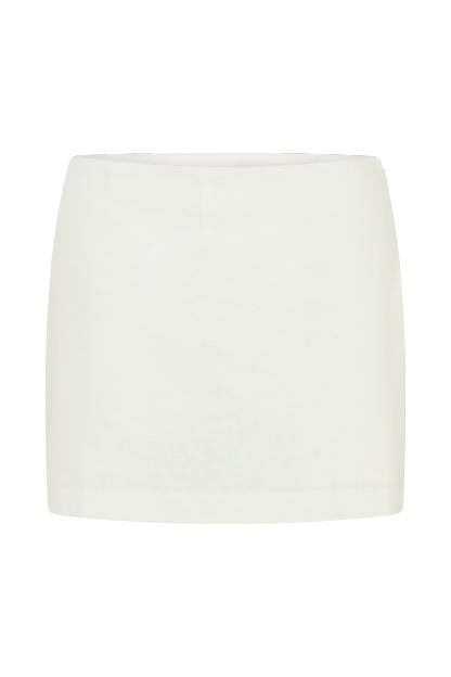 Ciara Linen Mini Skort - White-My Chic Way.All Rights Reserved
