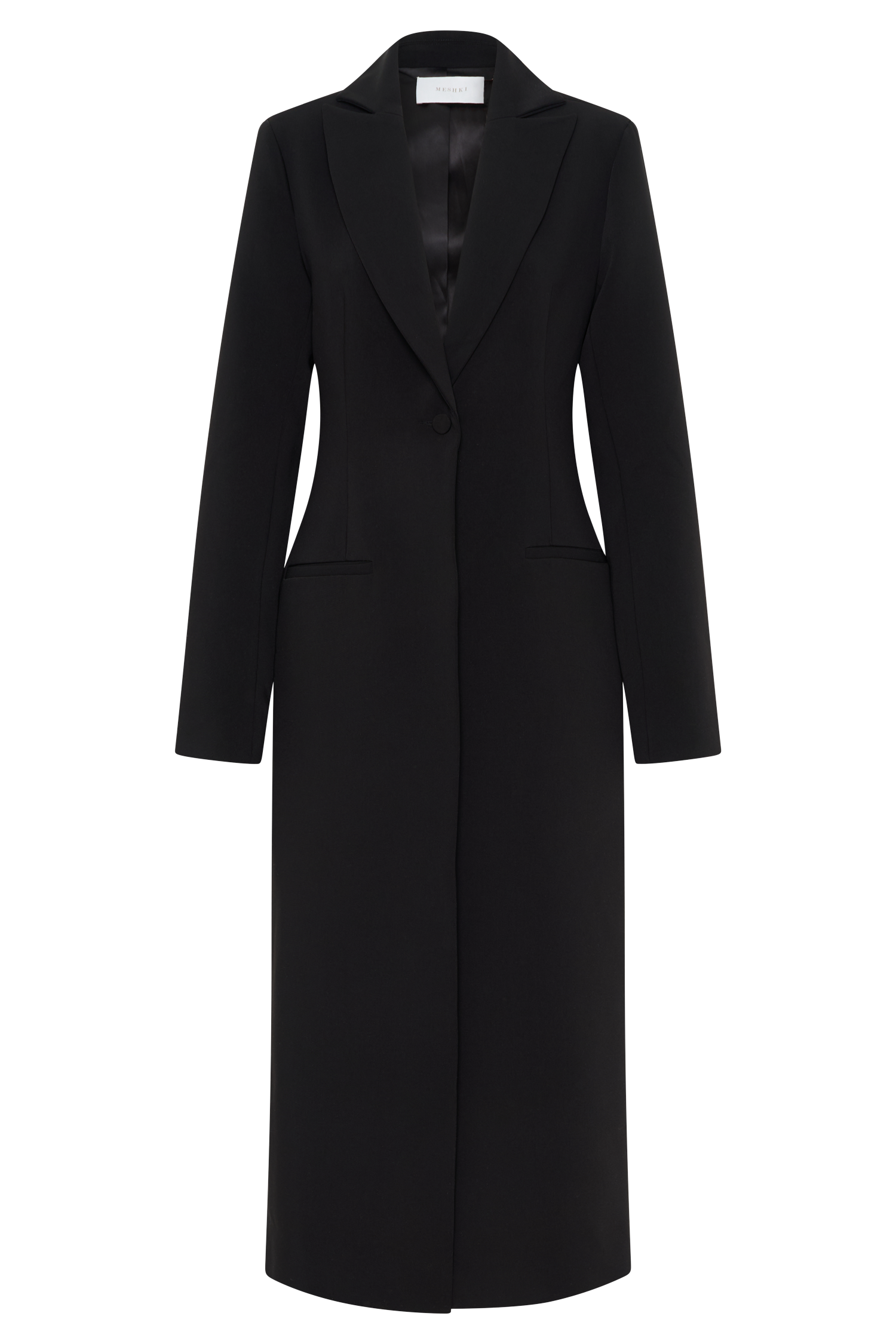 Caviar Suiting Coat - Black-My Chic Way.All Rights Reserved
