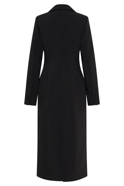 Caviar Suiting Coat - Black-My Chic Way.All Rights Reserved