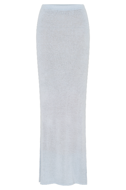Phoebe Knit Maxi Skirt - Ice Blue-My Chic Way.All Rights Reserved