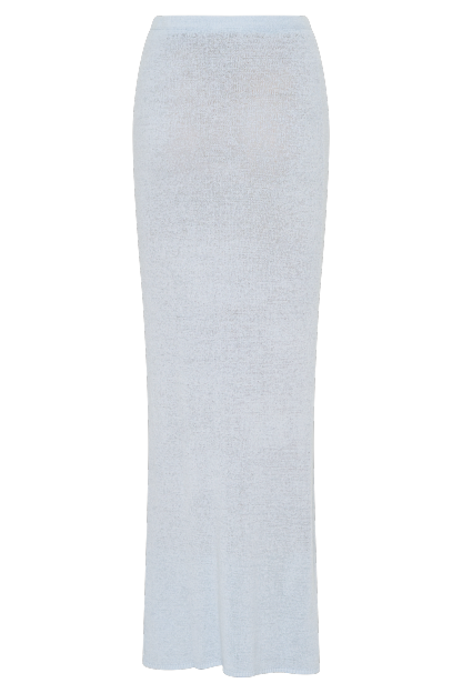 Phoebe Knit Maxi Skirt - Ice Blue-My Chic Way.All Rights Reserved
