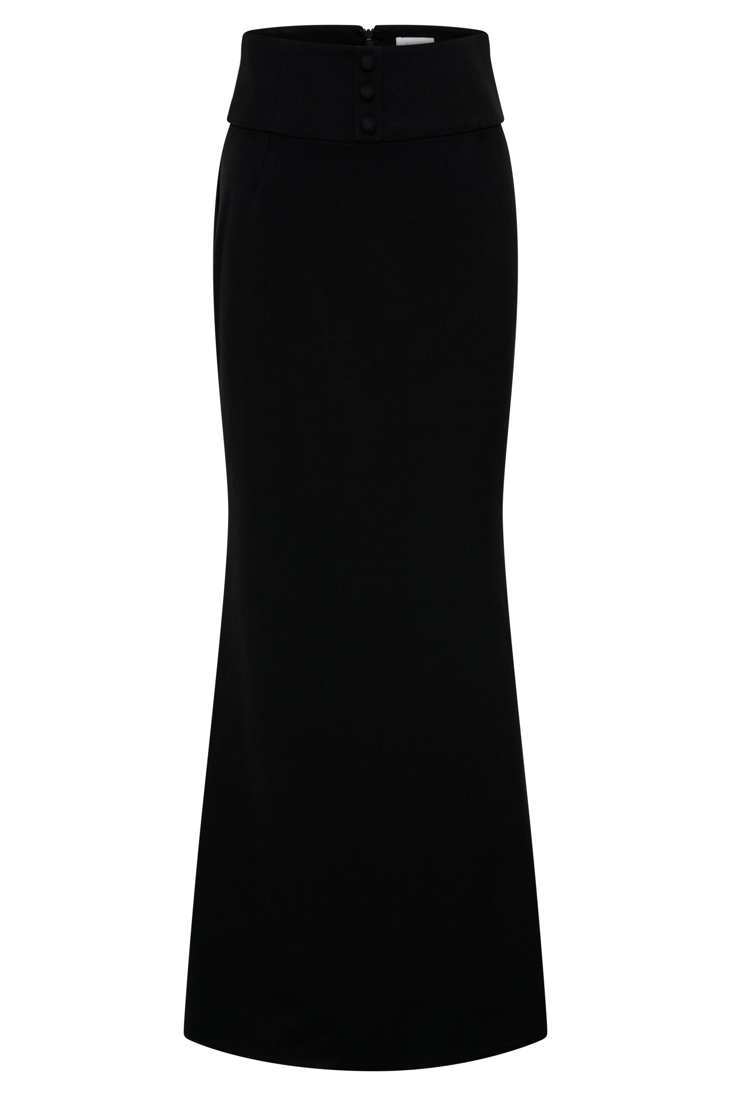 Grace Suiting Maxi Skirt - Black-My Chic Way.All Rights Reserved