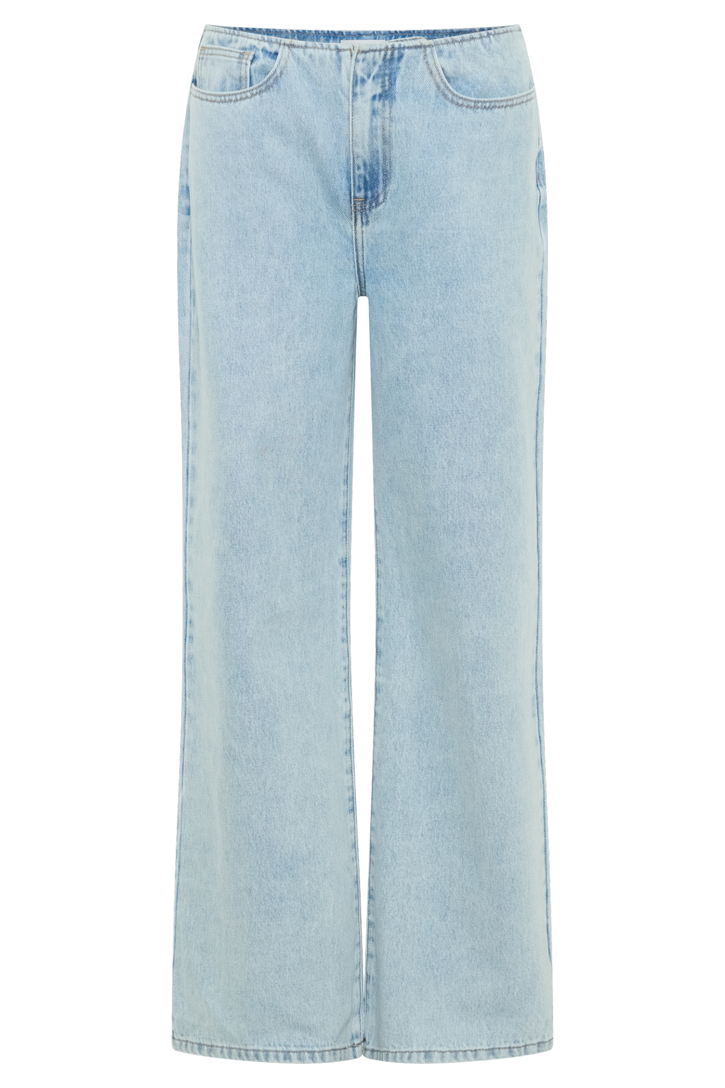 Caitlin Mid Rise Denim Flare Jeans - Light Blue-My Chic Way.All Rights Reserved