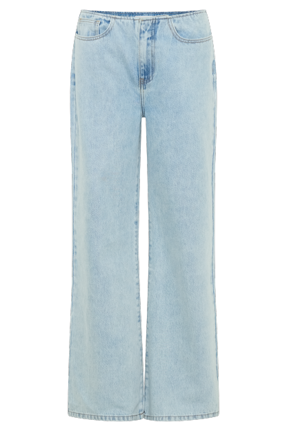 Caitlin Mid Rise Denim Flare Jeans - Light Blue-My Chic Way.All Rights Reserved