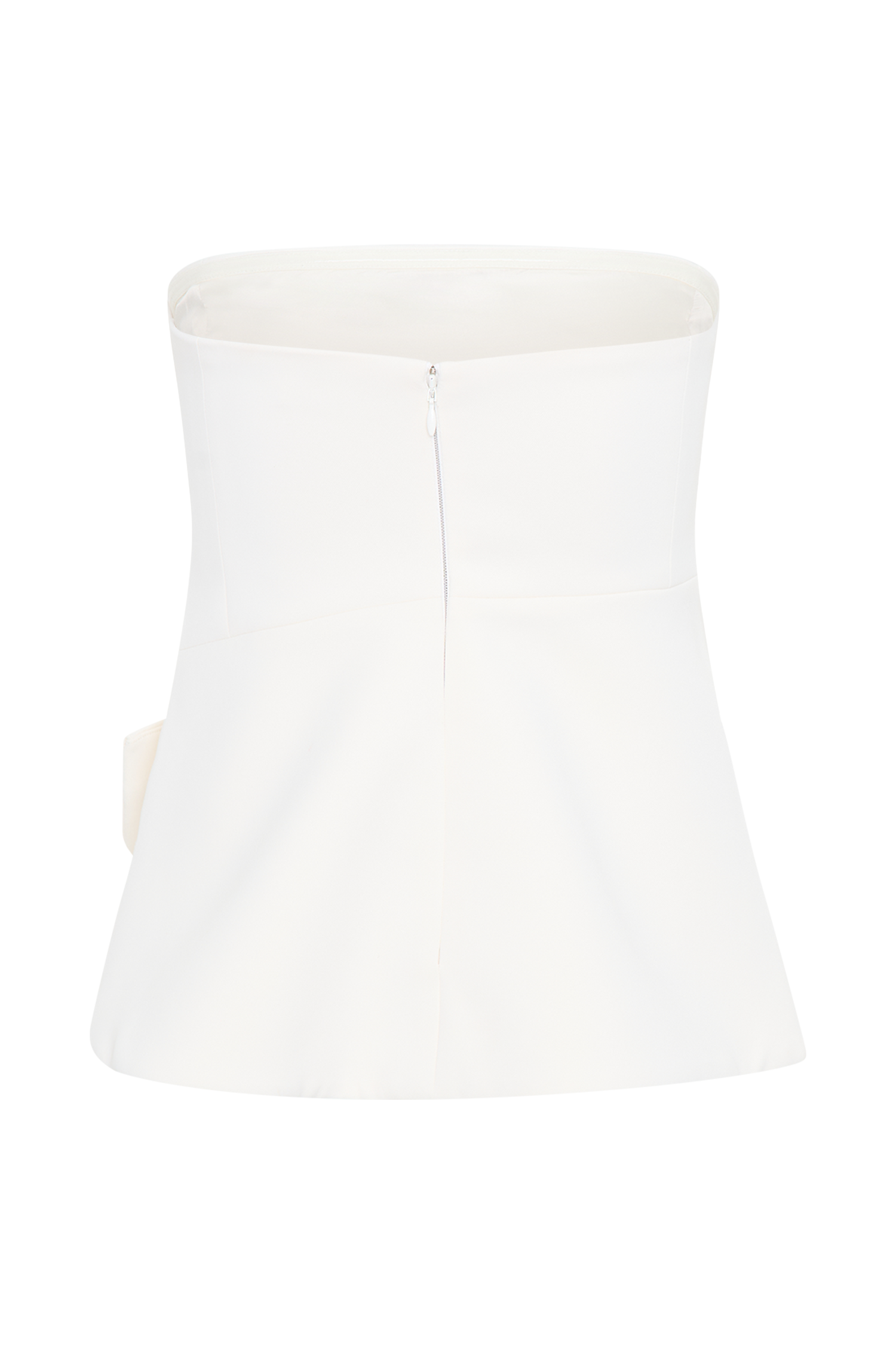 Faith Strapless Suiting Top - Ivory-My Chic Way.All Rights Reserved