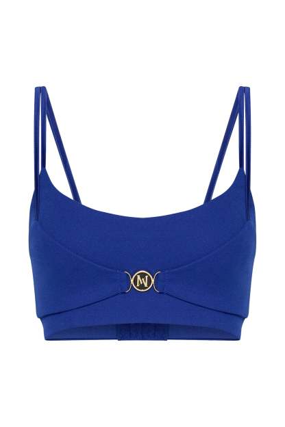 Blythe Double Strap Crop Top - Cobalt Blue-My Chic Way.All Rights Reserved