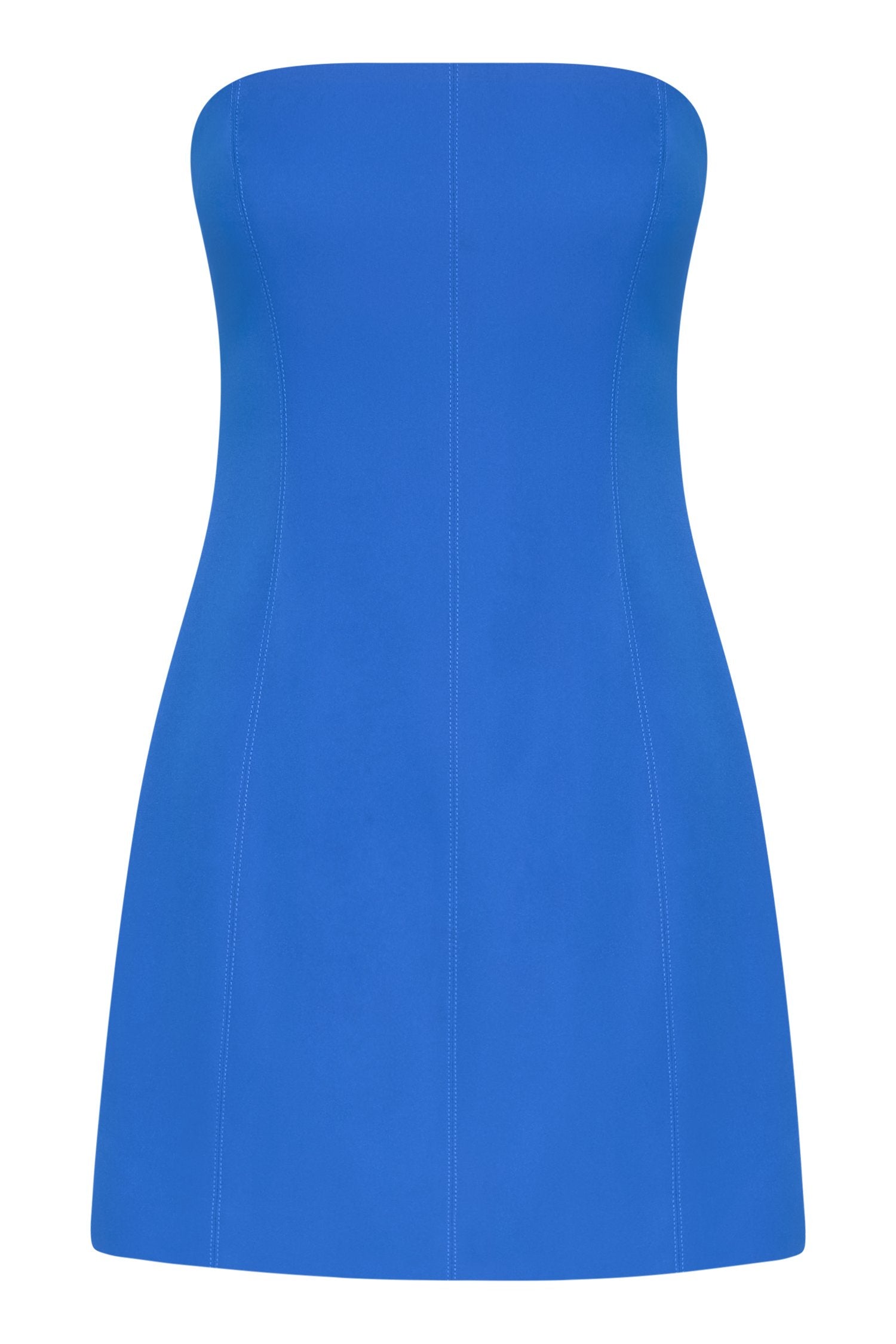 Maci Crepe Mini Dress - Cobalt Blue-My Chic Way.All Rights Reserved