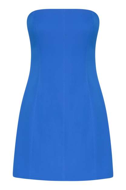 Maci Crepe Mini Dress - Cobalt Blue-My Chic Way.All Rights Reserved