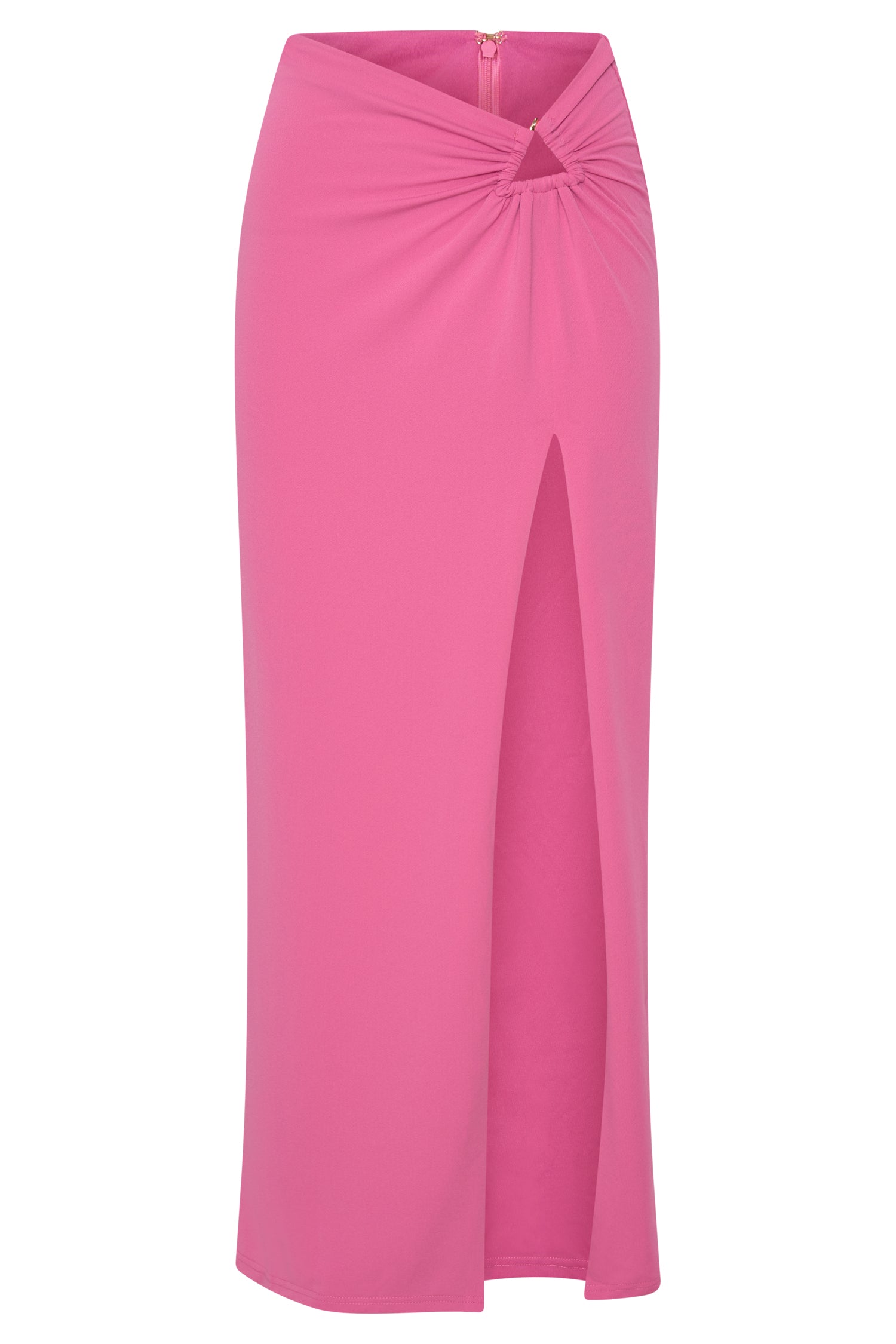 Jacqui Side Split Maxi Skirt - Pink-My Chic Way.All Rights Reserved