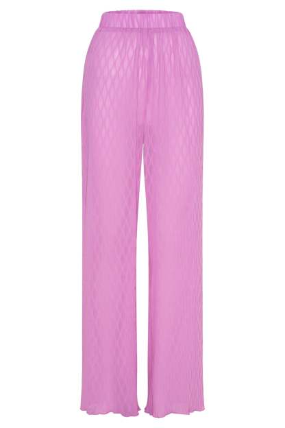 Karla Wave Pleat Pant - Rose Pink-My Chic Way.All Rights Reserved