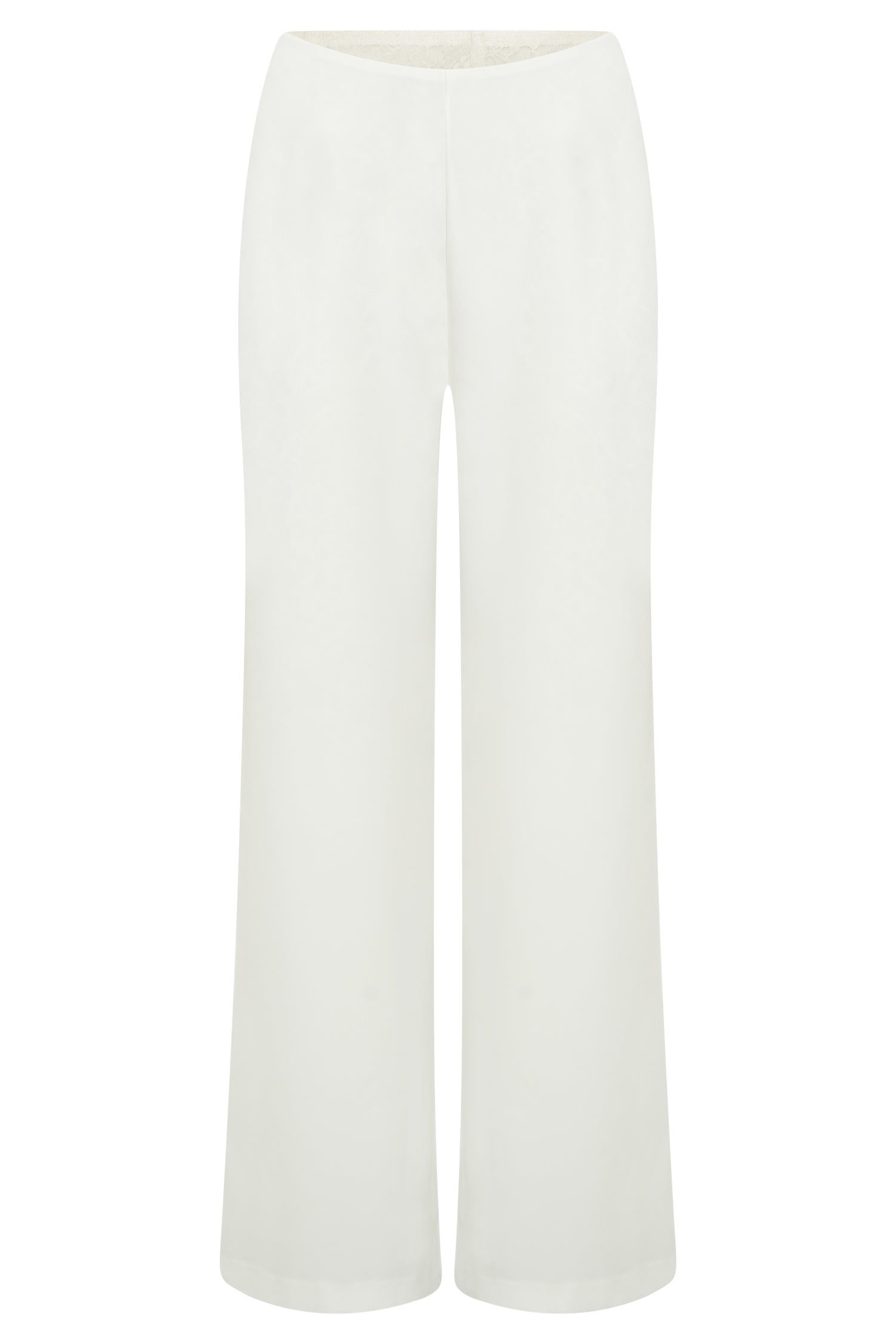 Estee Split Lace Pants - White-My Chic Way.All Rights Reserved