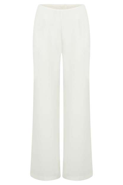 Estee Split Lace Pants - White-My Chic Way.All Rights Reserved