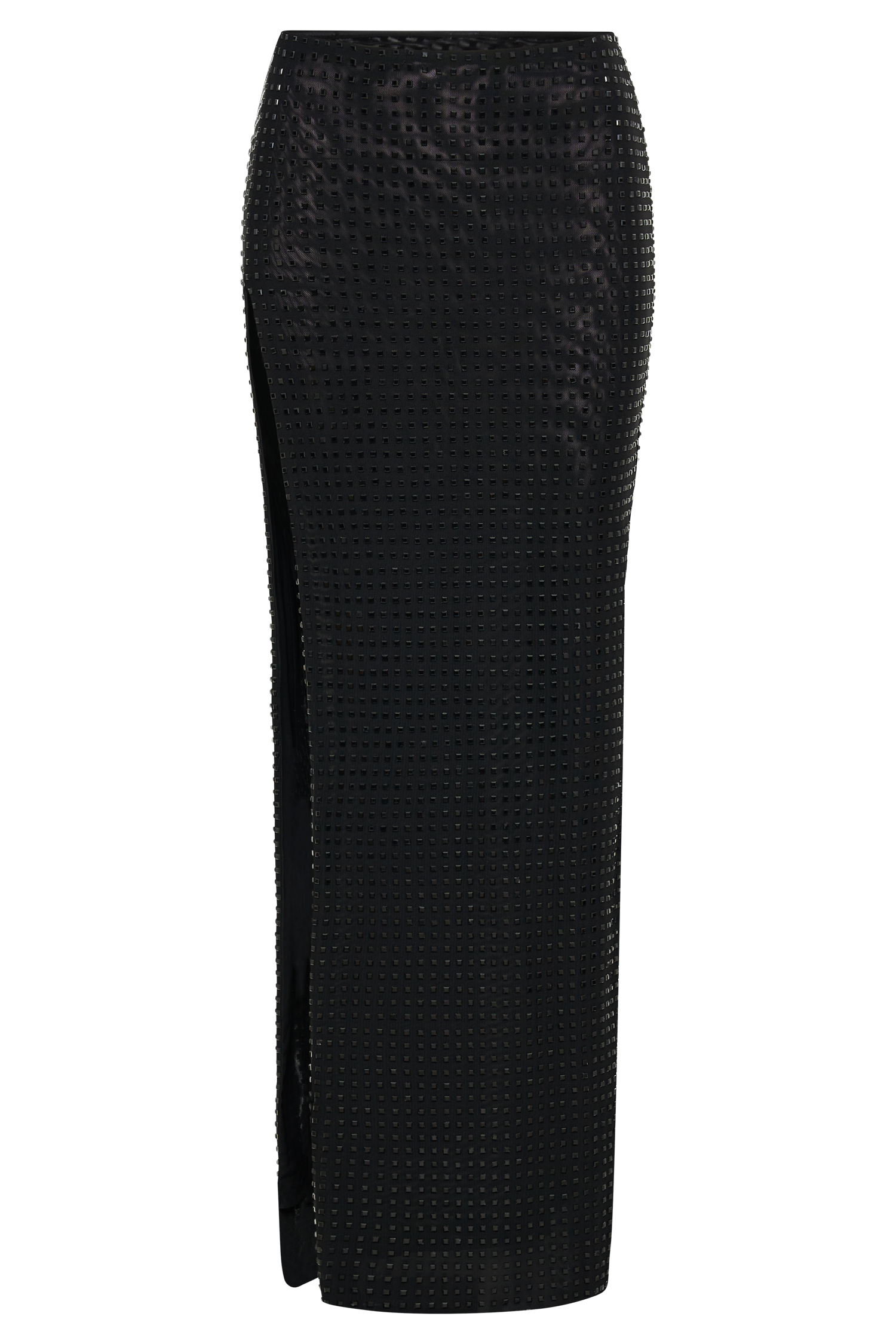 Ellery Square Diamante Maxi Skirt - Black-My Chic Way.All Rights Reserved