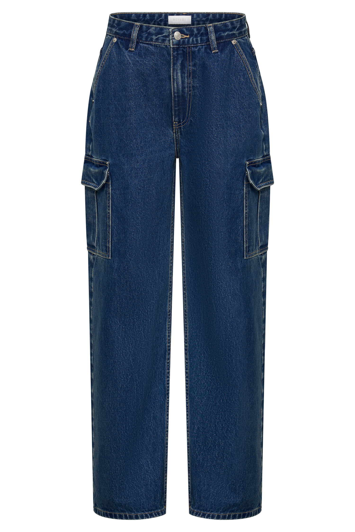 Jagger Mid Rise Oversized Denim Jean - Dark Blue-My Chic Way.All Rights Reserved