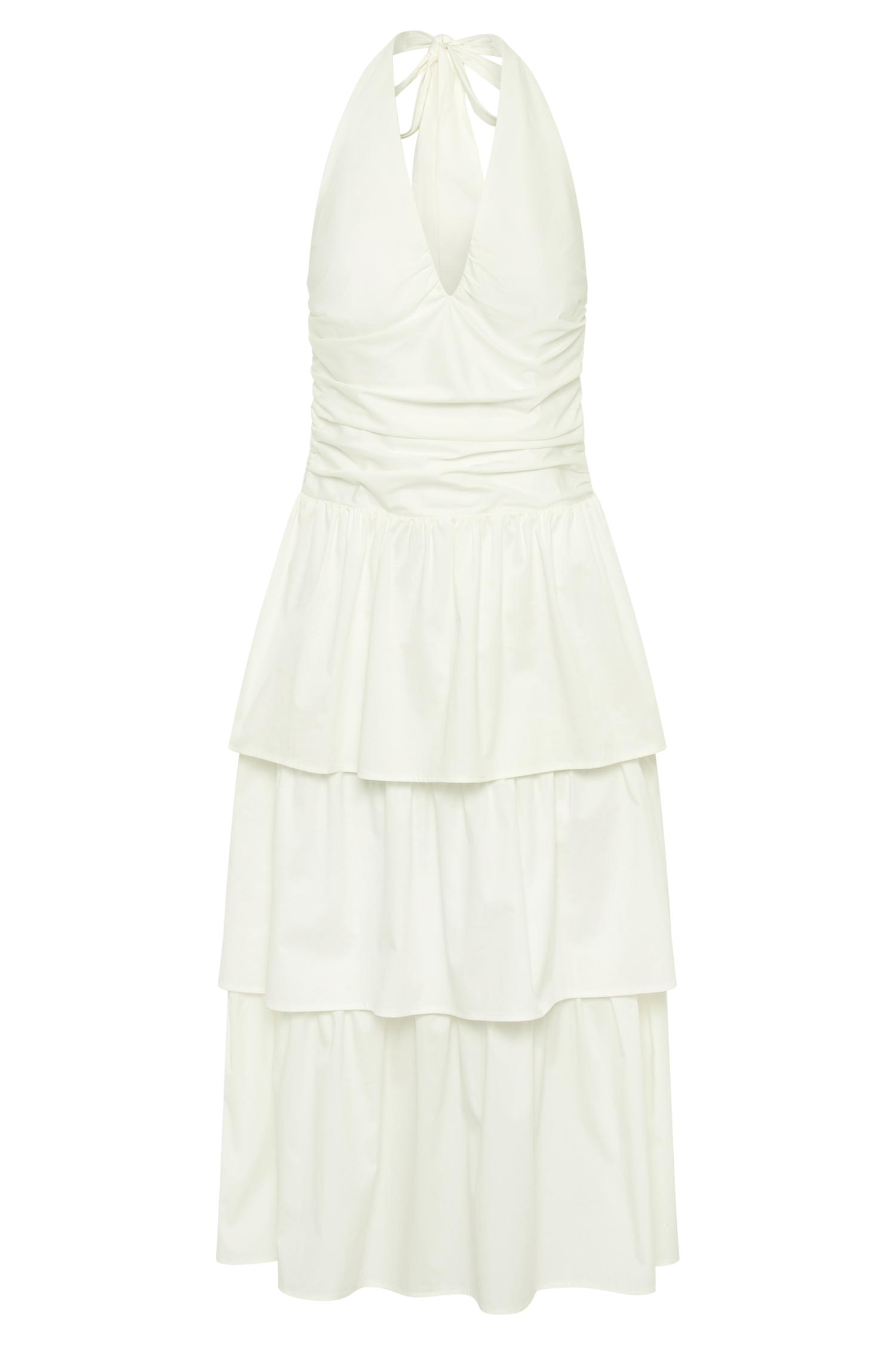 Belinda Tiered Maxi Dress - White-My Chic Way.All Rights Reserved