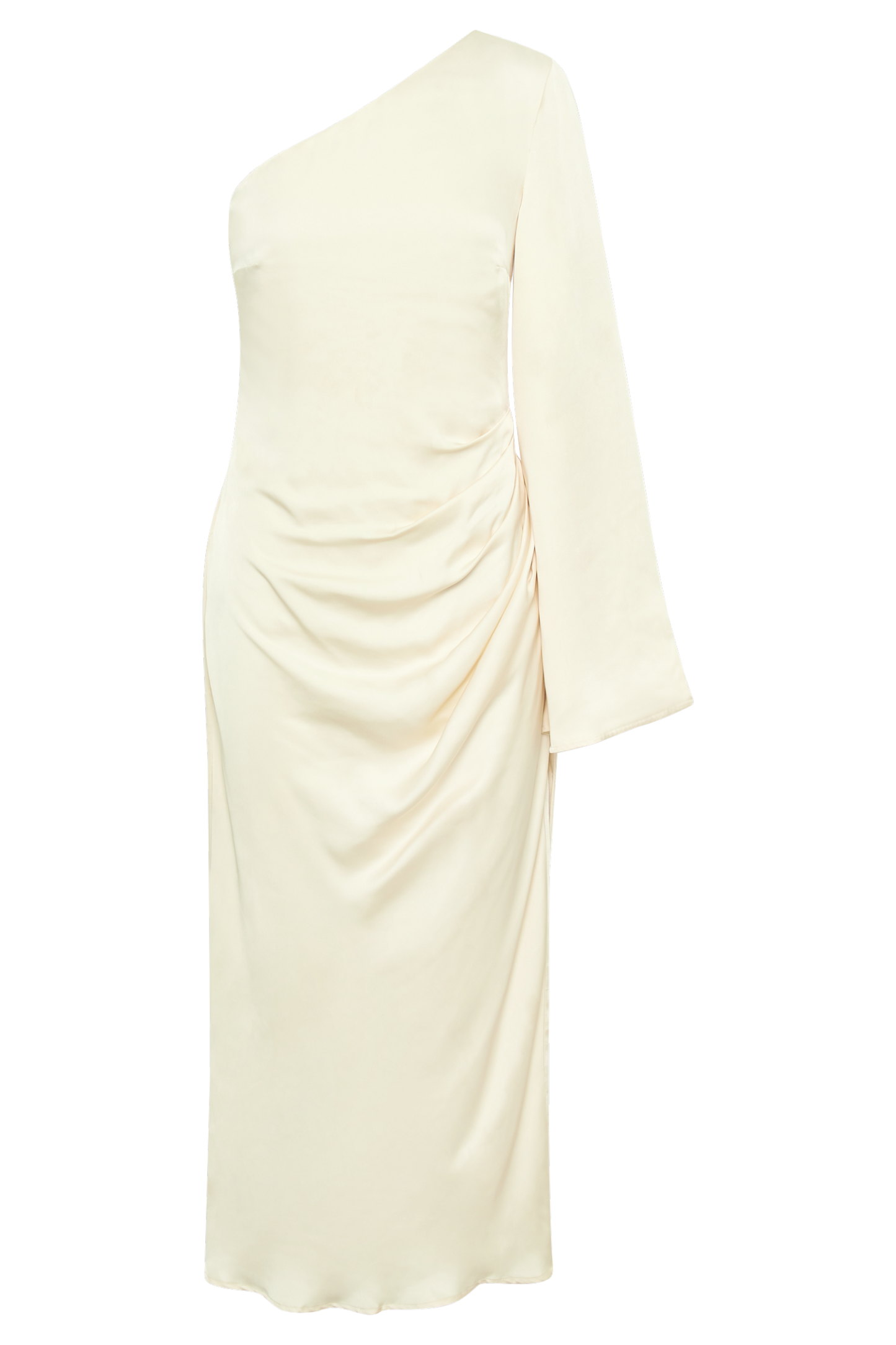 Nyomi One Shoulder Maxi Dress - Ivory-My Chic Way.All Rights Reserved