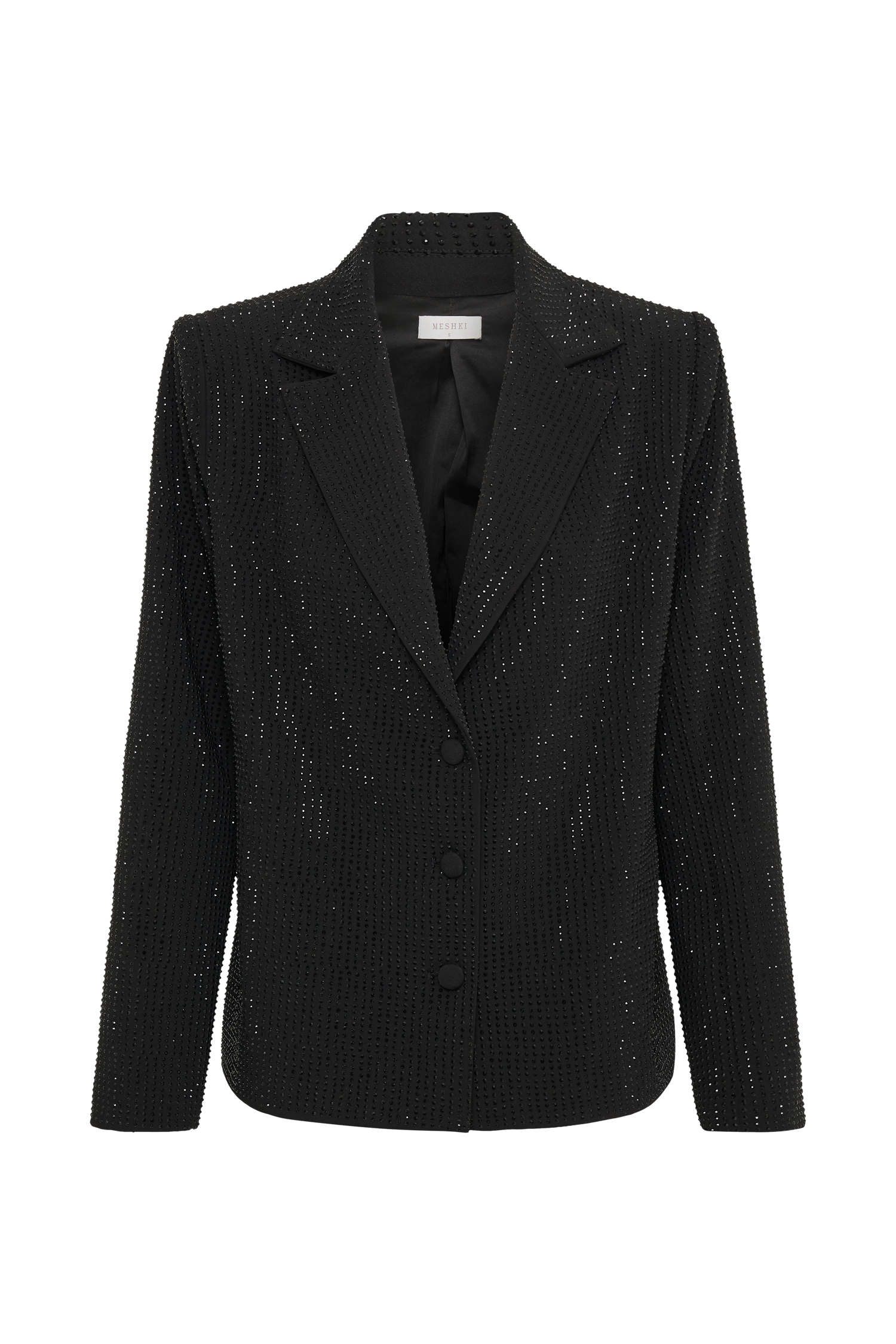 Rhett Square Diamante Jacket - Black-My Chic Way.All Rights Reserved