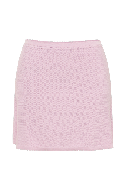 Kyra Waffle Mini Skirt - Rosewater-My Chic Way.All Rights Reserved