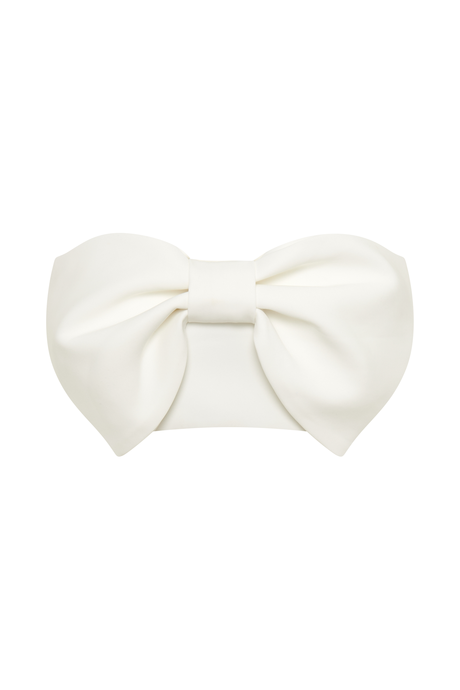 Katie Bow Crop Top - White-My Chic Way.All Rights Reserved